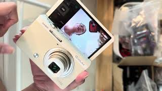 Casio Exlim ZR50 (rare flip cream white)