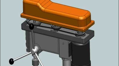SolidWorks Drill Press Animation