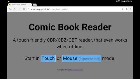 Comic Book Reader Fixed on Android