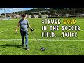 Soccer field metal detecting yields two gold rings