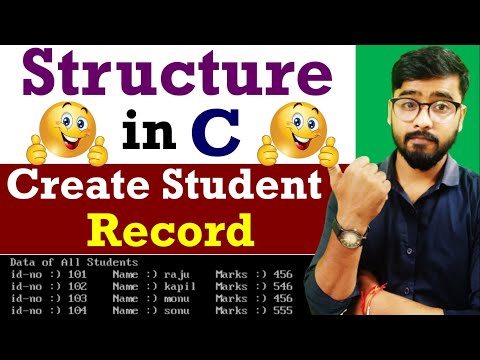 Structure in C Language | Create Student Record in Structure | by Rahul Chaudhary
