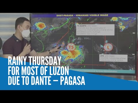 Rainy Thursday for most of Luzon due to Dante — Pagasa