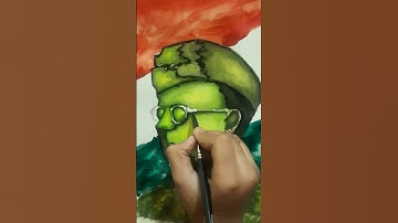 #artforbeginners #Subhash Chandra Bose Drawing | Indian Freedom Fighter Water Colour Art