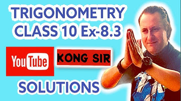 Trigonometry class 10 ex 8.3 | Class 10 math Trigonometry | Math Trigonometry class 10 | Math 10th |