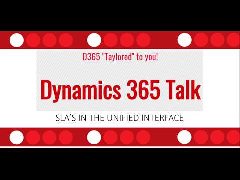 SLAs in the Unified Interface