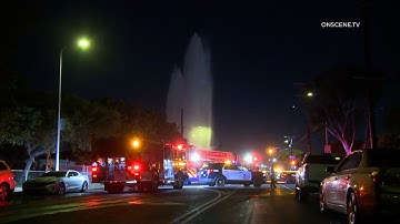 Driver Hits Fire Hydrant and Flees The Scene