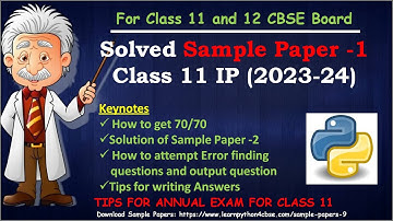 Class 11 IP question Paper - 1 | Class 11 Informatics Practices 2024