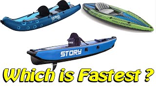 Speed Testing 3 Different Inflatable Kayaks