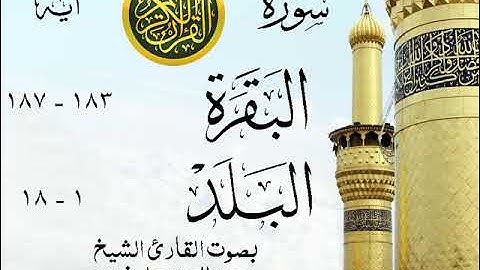 أجمل تلاوة نادرة إبداع الشيخ عبد العزيز علي فرج من سورتي البقرة - البلد . نوادر 72