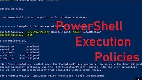 PowerShell Execution policy