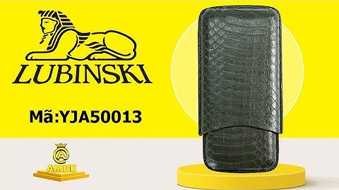 Bao da đựng C.i.g.a.r 3 điếu đẹp sang trọng Lubinski YJA50013 sành điệu