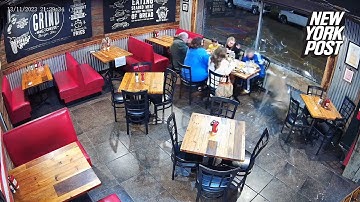 WATCH: Deer Crashes Through Restaurant Window and Injures Diner