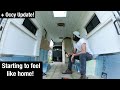 Starting to feel like home! | Converting a Cargo Van to an OFF-GRID Tiny House