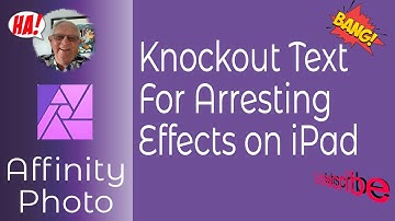 Knockout Text In Affinity Photo For Arresting Effects That You Can  Use For Dramatic Designs