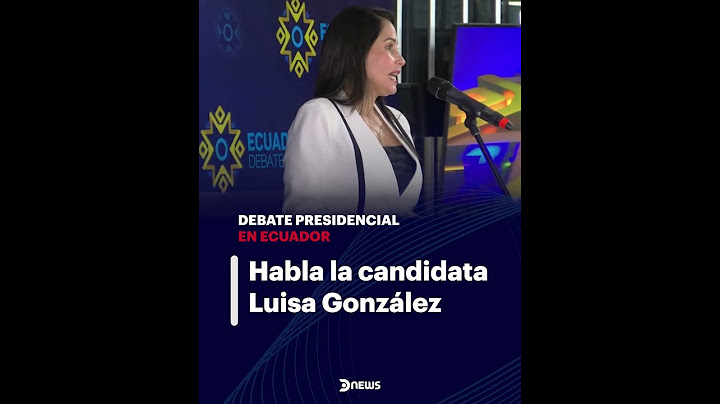 🇪🇨 LUISA GONZÁLEZ EN EL DEBATE PRESIDENCIAL