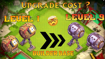 Clash Of Clans Builders Base Mega Mine Upgrade From 1 to Max Upgrading Mega Mine #shorts #cocshorts
