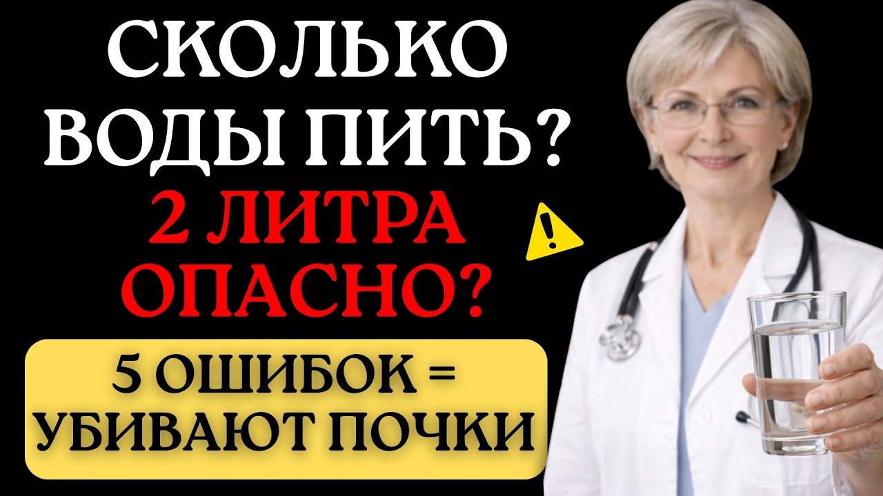 97% людей Пьют ВОДУ неправильно — ПОЧКИ разрушаются! 97% людей делают ЭТУ ошибку каждый день!