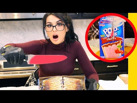 EXPERIMENT Glowing 1000 degree KNIFE VS POPTARTS