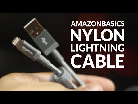 AmazonBasics Nylon Braided MFi Certified Apple Lightning Cable Unboxing