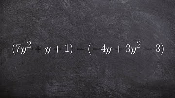 How to subtract two trinomials polynomials