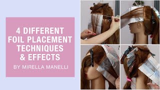 4 Different Foil Placement Techniques| How to Foil Hair Tutorial | Kenra Color