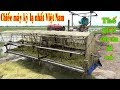 Chiếc máy cắt lúa chéc kỳ lạ nhất Việt Nam chạy như thế nào