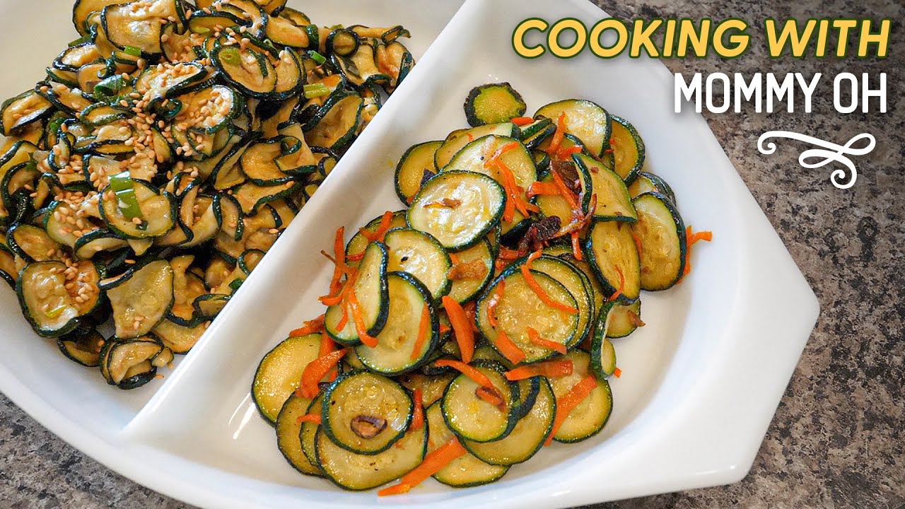 VEGAN STIR FRIED ZUCCHINI 🥒 Simple Korean Food Recipe YouTube