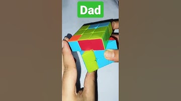 Mom vs Dad solving rubik