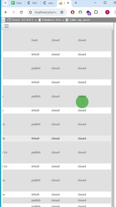 How to enable comments options via phpmyadmin using mysql query in ...
