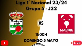 [LIVE] - 23/24 Liga 1° Nacional J22 CTM Coslada VS Madrid Capital TM