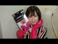 ピンク色のカサベラゴム手袋で猫のトイレ丸洗い　Toilet wash for cats in pink Casabella rubber gloves　#97