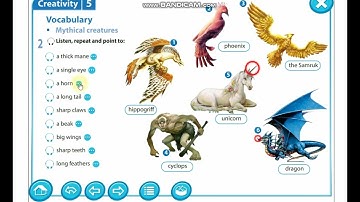 Mythical creatures  EXCEL 5