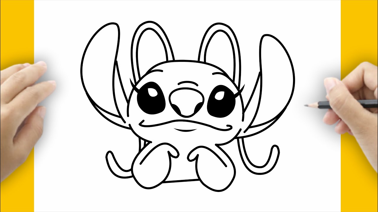 COMMENT DESSINER ANGEL  LILO ET STITCH 