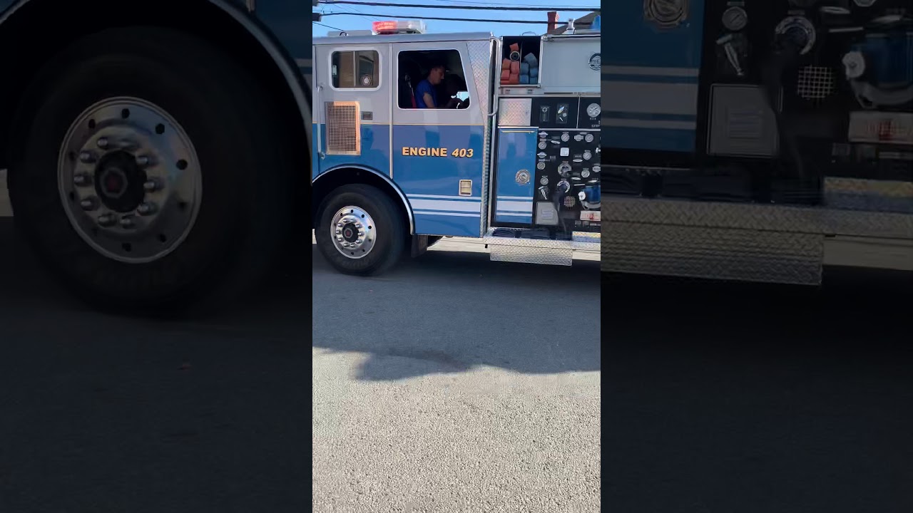 Elkins Fire Department responding to a 1 car MVA YouTube