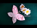 How to Make Fabric Butterfly, Diy Fabric Butterflies, Kolay Kumaş Kelebek Yapılışı