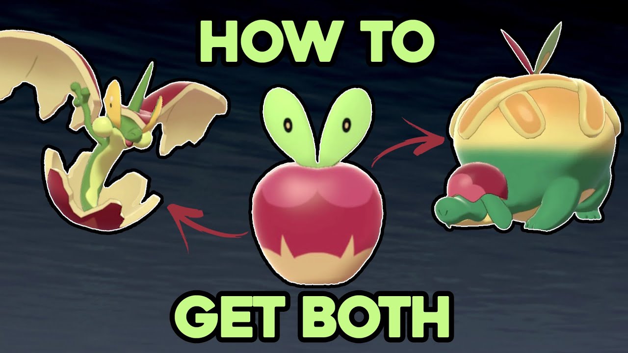 HOW TO GET APPLIN IN POKEMON SWORD AND SHIELD! HOW TO EVOLVE APPLIN! FLAPPLE AND APPLETUN!