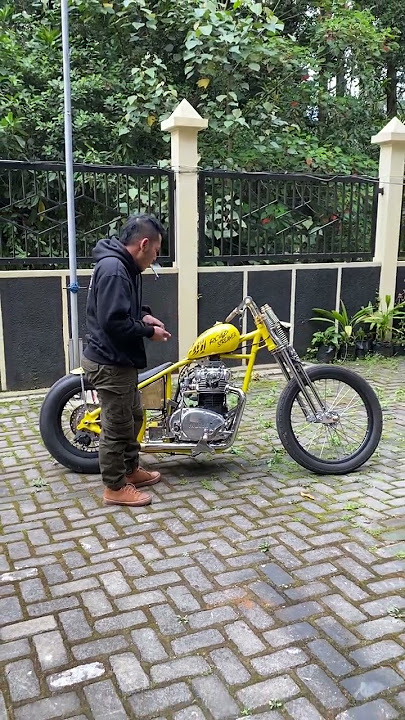 CUSTOM MOTORCYCLE CHOPPER BY ENGGAL MODIFIED #shorts