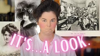 I tried following an Edwardian MakeUp Tutorial from a 1901 Cosmopolitan Magazine