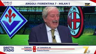 Fiorentina Milan 1-2 con Tiziano Crudeli e Mirko Palo