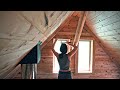 Building a log cabin  ep 59  our worst injury paneling the gable ends  window framing and trim