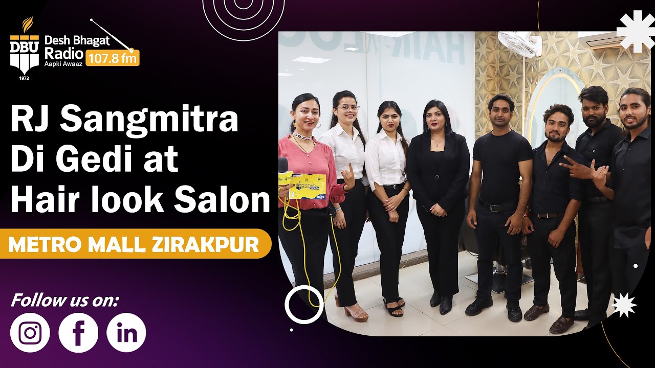 RJ Sangmitra Di Gedi At Hair Look Salon , Zirakpur , Get 30 off with