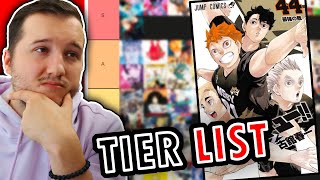 Která MANGA vypadá nejlépe? | Haikyuu!! vypadá ÚŽASNĚ | MANGA TIER LIST (1/2) |