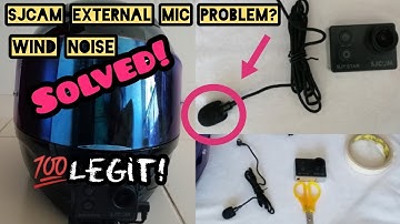 SJCAM SJ7 STAR EXTERNAL MICROPHONE WIND NOISE PROBLEM SOLVED! 100%LEGIT