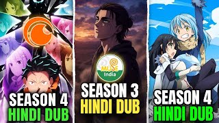 Upcoming Hindi Dub Anime Release Dates 🔥 Re:Zero S4, COTE S4, AOT S3, Classroom of the elite S4!