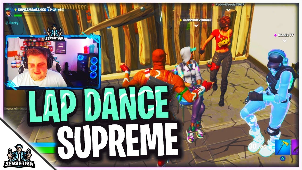 *Lap Dancing Show* In Fortnite Battle royale!!! YouTube