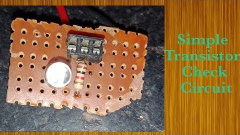 How to Make Simple Transistor Check Circuit// Mini Transistor Tester NPN / PNP Circuit