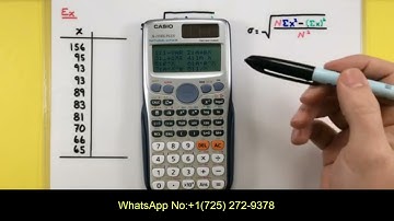 Statistics - Calculating standard deviation using a Casio fx-115ES Plus calculator