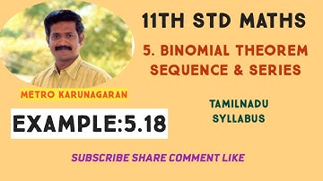 11th Std Maths Example 5.18 Find sigma k=1 to n (1/k(k+1))