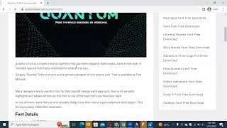 How to Download and Install Quantum Font Free Download in Adobe Photoshop