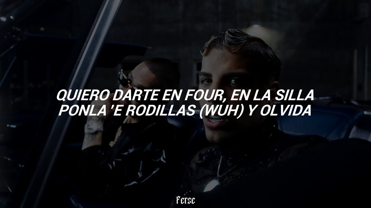 "Quiero darte en four en la silla" Rauw Alejandro, Baby Rasta - PUNTO 40 (Letra/Lyrics)